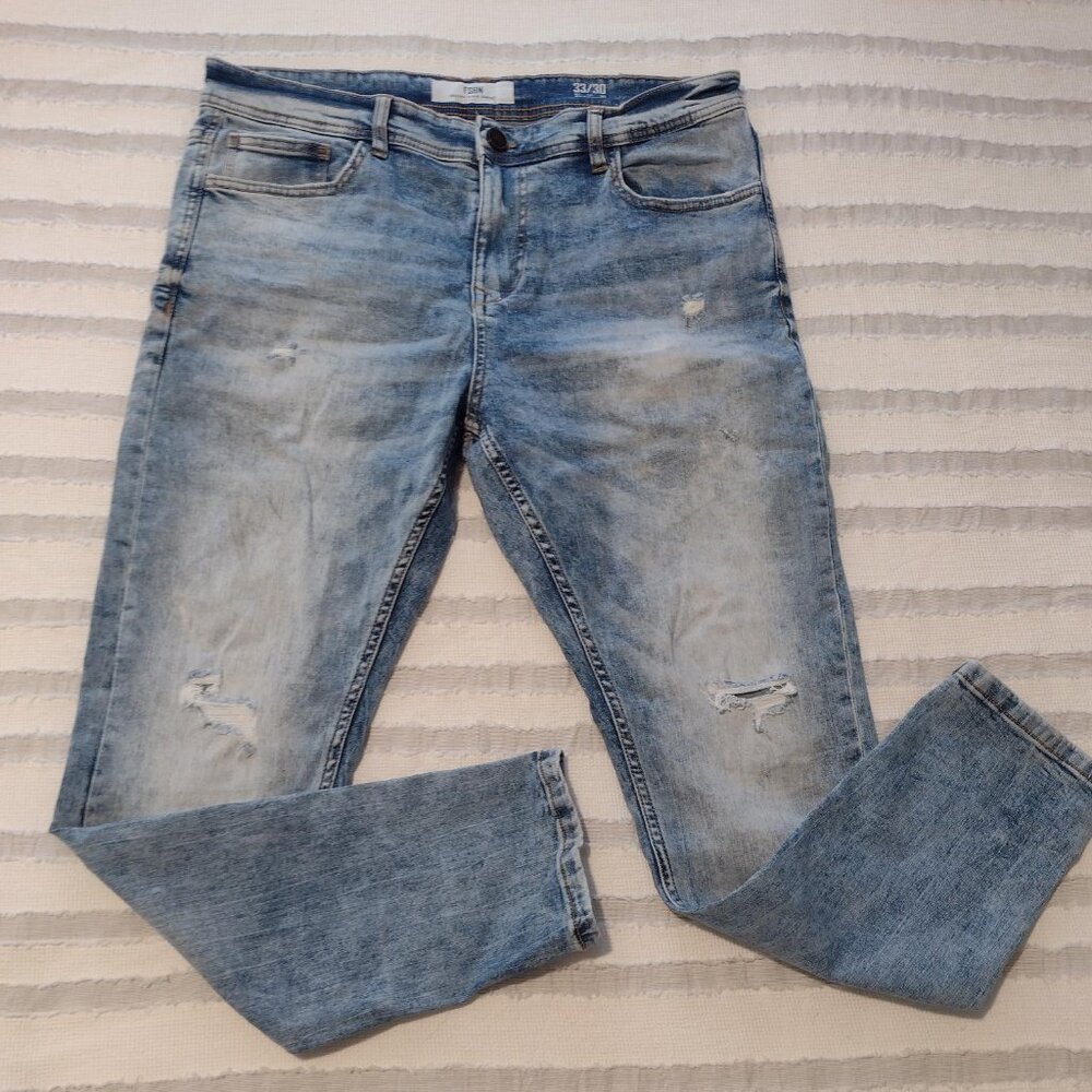 FSBN Light Blue Distressed Denim Jeans